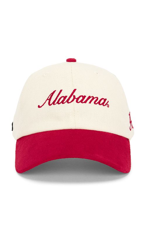 Hype and Vice Alabama Corduroy Contrast Baseball Hat in Red