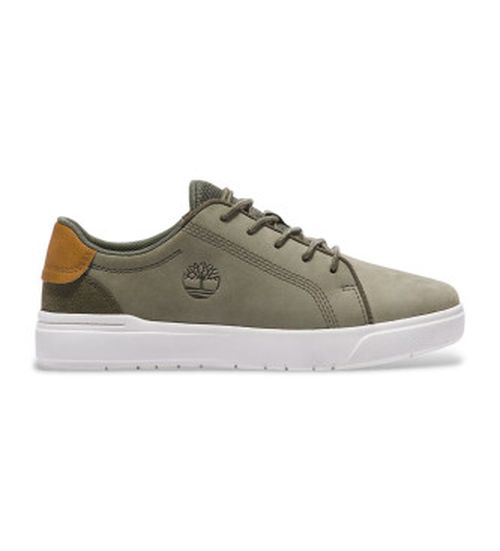 Timberland unisex for kids. TB0A5WAW9911 Seneca Bay green leather lace-up trainers (39), Flat, Laces, Casual, children's fashion