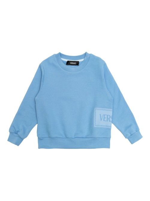 Versace Kids logo-print sweatshirt - Blue