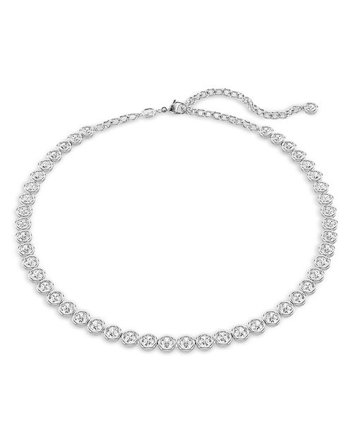 Imber Round Cut Tennis Necklace, 17.72
