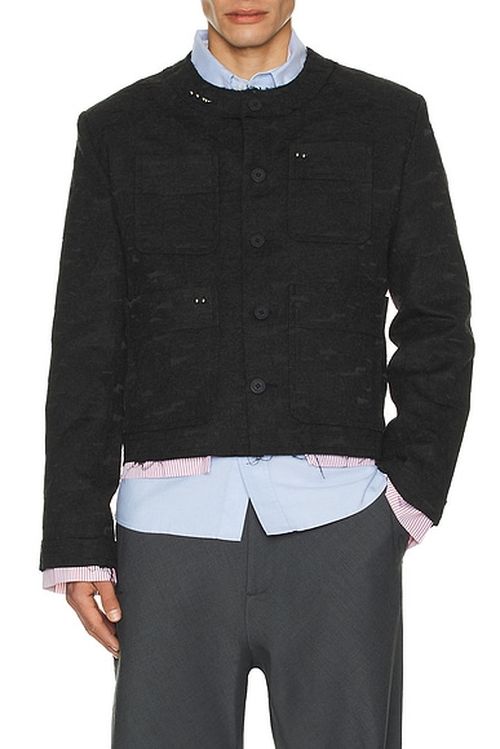 Charles Jeffrey LOVERBOY French Bitch Jacket in Grey - Grey. XL/1X also in