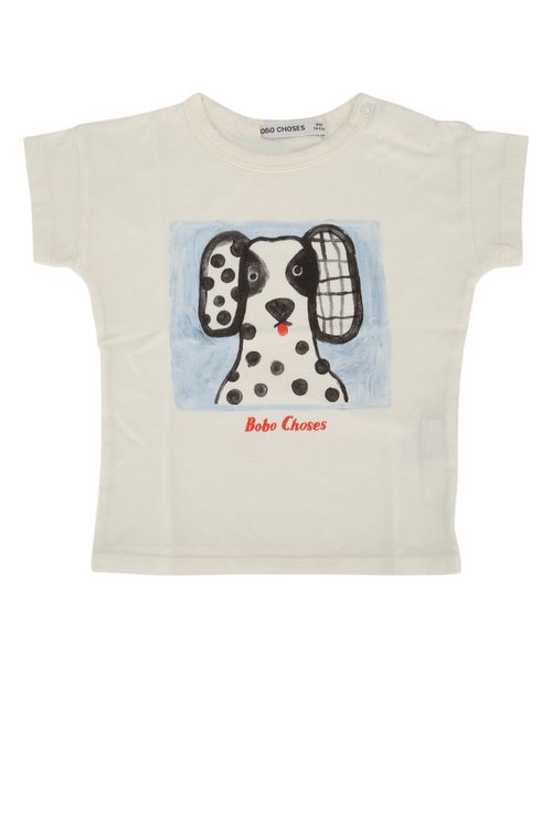 Babies Off White Printed T-shirt