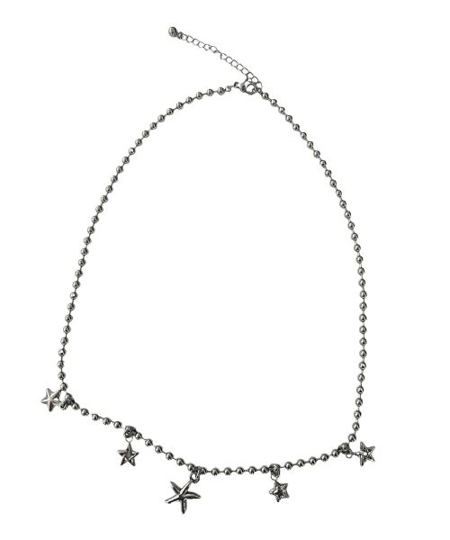 Multy Star Ball Chain Surgical Steel Necklace 