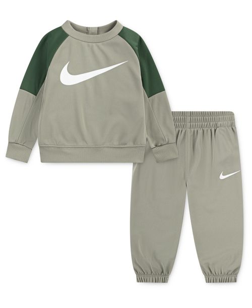 Baby Boys' Lifestyle Essentials Crewneck T-Shirt and Joggers, 2-Piece Set - Olive