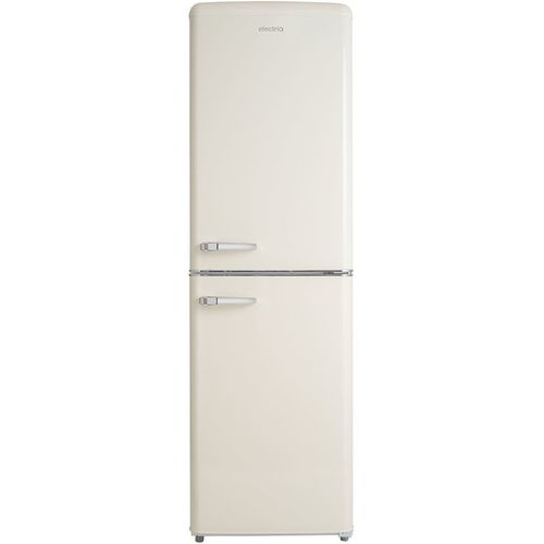 ElectriQ 246 Litre 50/50 Retro Freestanding Fridge Freezer - Crea
