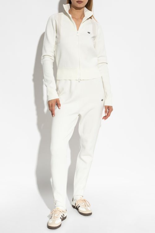 Sweatpants With A Logo-shaped Appliqué, Women's, Cream