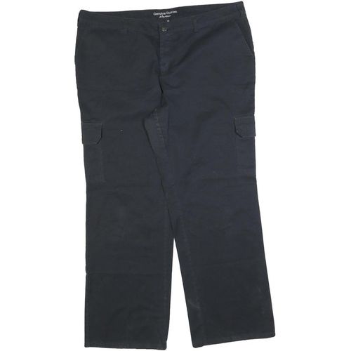 DICKIES Womens Cotton Blend Black Relaxed Cargo Trousers W40 L30 Utility