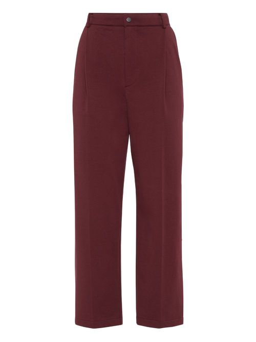 Pleated trousers - Red