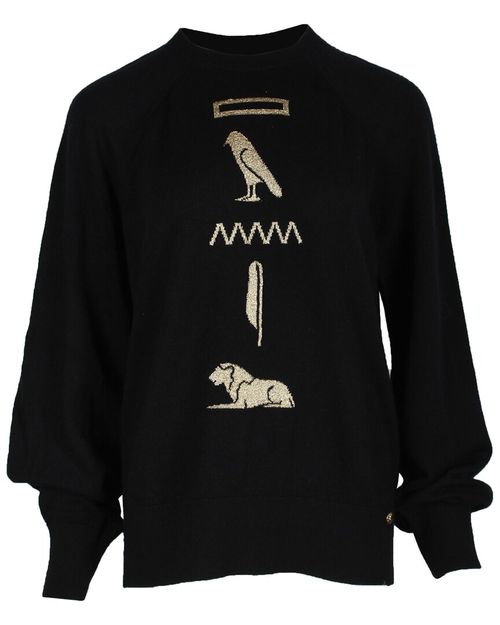 Hieroglyphic Sweater, Size Fr, 42 (Authentic Pre-Loved)