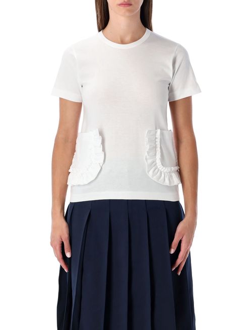 Ruffled Pocket T-Shirt - Size S