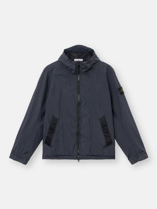 Compass-Motif Hooded Jacket
