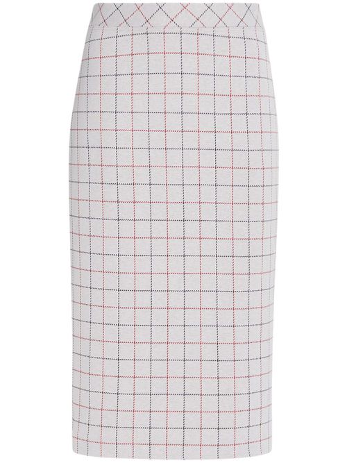 Pull-on pencil skirt - White