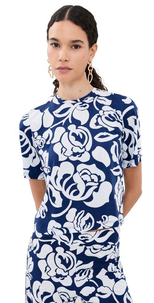 Dakota Top Flora Navy