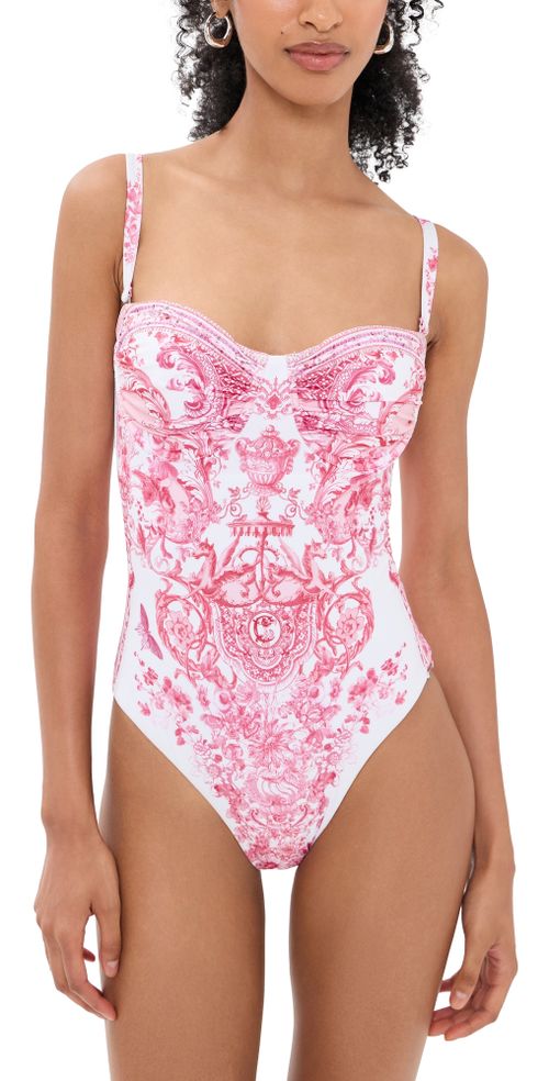 Ruched Underwire Cup One Piece Livin La Vida Rosa