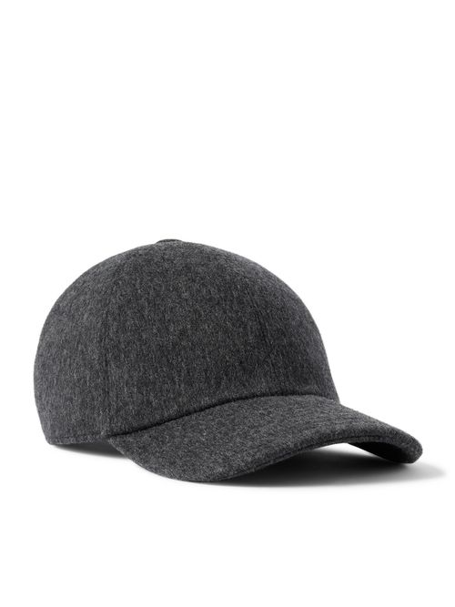 Brushed Merino Wool Baseball Cap