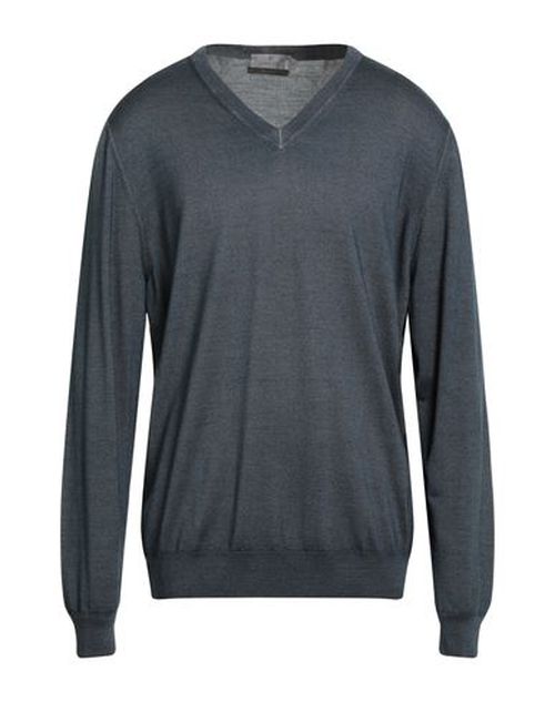 Man Sweater Midnight blue Size 48 Wool, Silk