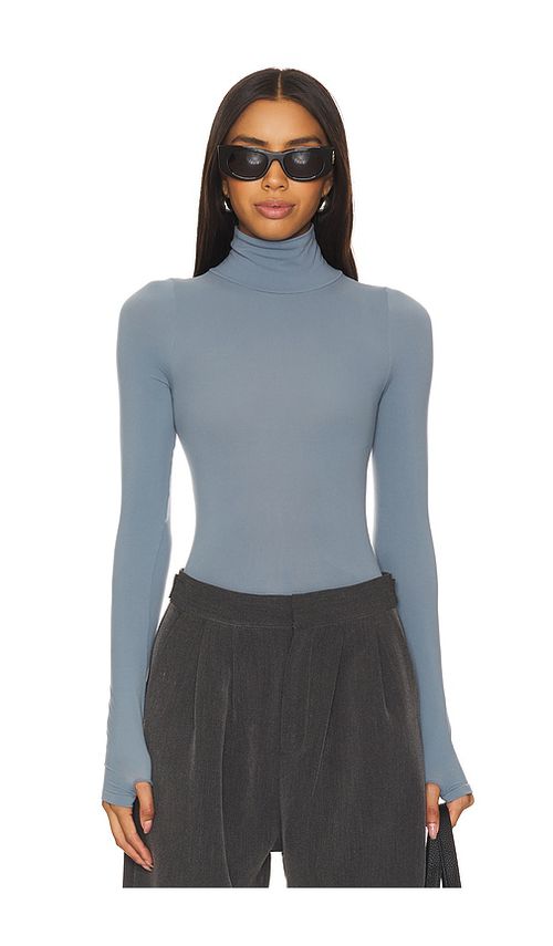 Commando Ballet Turtleneck Bodysuit in Slate