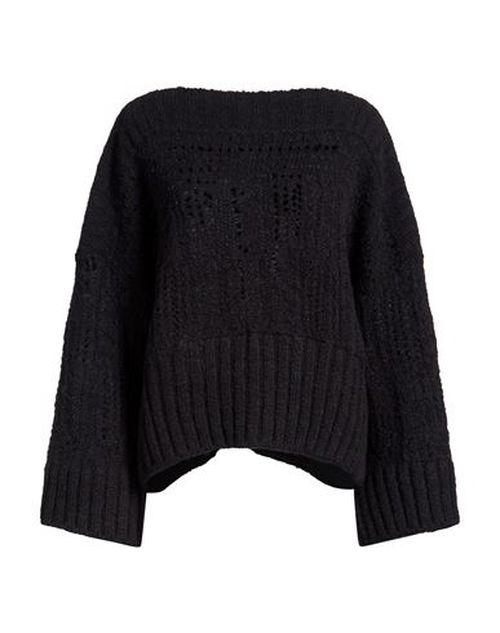 Woman Sweater Black Size S Baby alpaca wool, Polyamide, Wool
