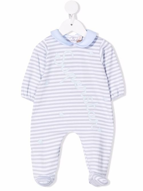 Logo-print pajama - Grey