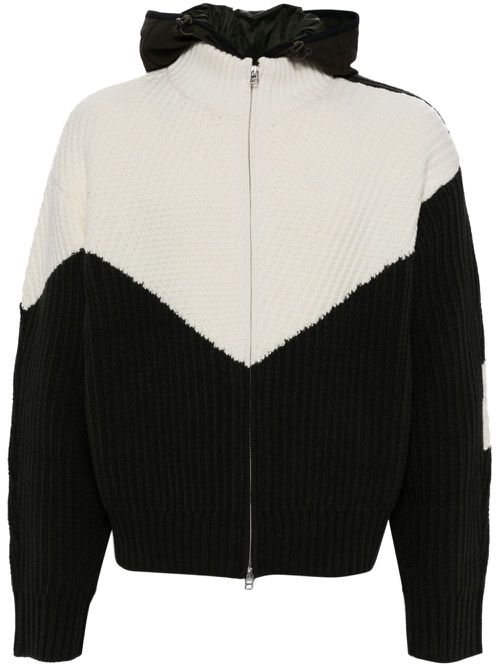 Two-tone cardigan - Green