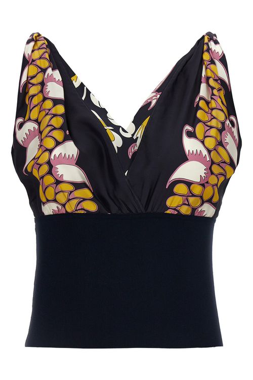 Printed Silk Top
