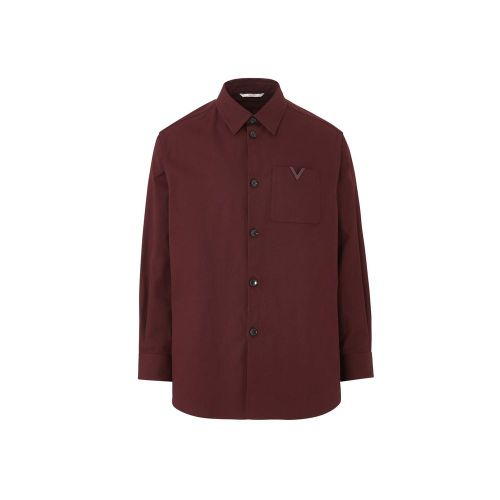 Cotton Shirt — Burgundy