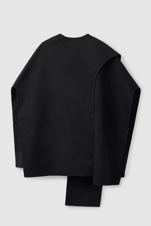 WOOL-BLEND CAPE