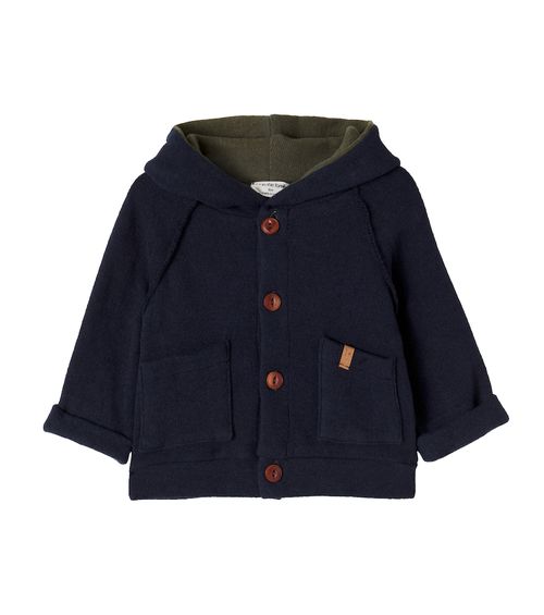 Baby Edmonton hooded cotton-blend cardigan