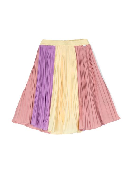 Bess colour-block pleated skirt - Pink