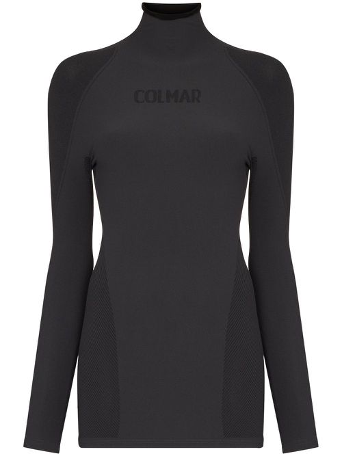 Seamless ski base layer top - Grey