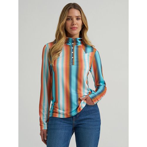 Women's Skye Performance Quarter Snap Pullover in Blue