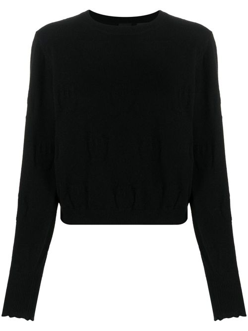 Crew-neck cashmere jumper - Black