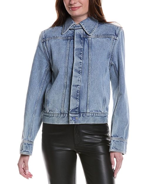 Sculptured Corsage Denim Jacket
