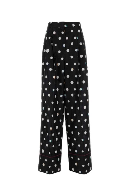 Falena Dots Trousers — Black