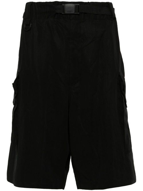 Twill cargo shorts - Black