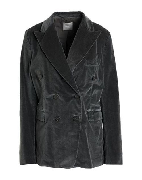 Woman Blazer Charcoal Size 10 Cotton, Viscose, Elastane