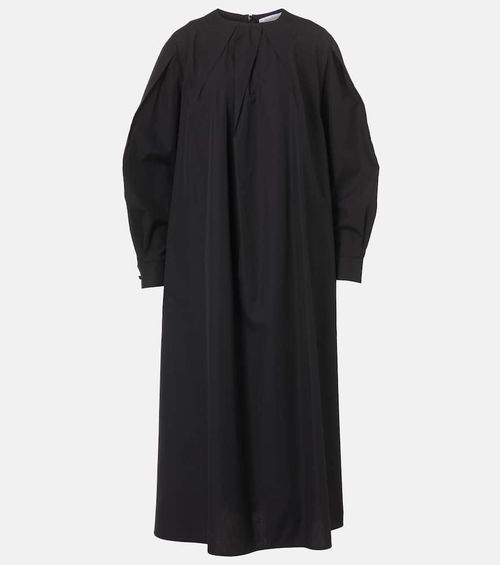 Liriche cotton poplin midi dress