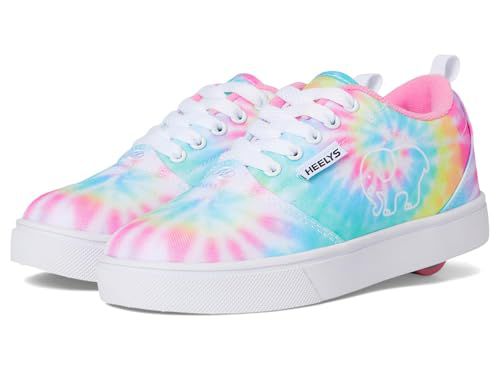 HEELYS® Pro 20 Prints Ivory Ella Shoes for Kids and Adults – Canvas Upper – Textile Lining and Insole Tie-Dye/Multi