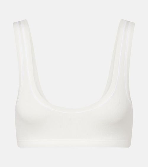 Lillian cotton-blend bralette