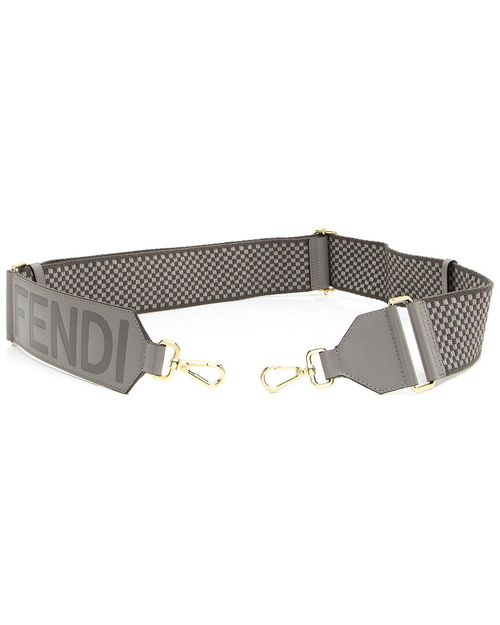 Grey Nylon Logo Adjustable Shoulder Strap (Authentic Pre-Loved)