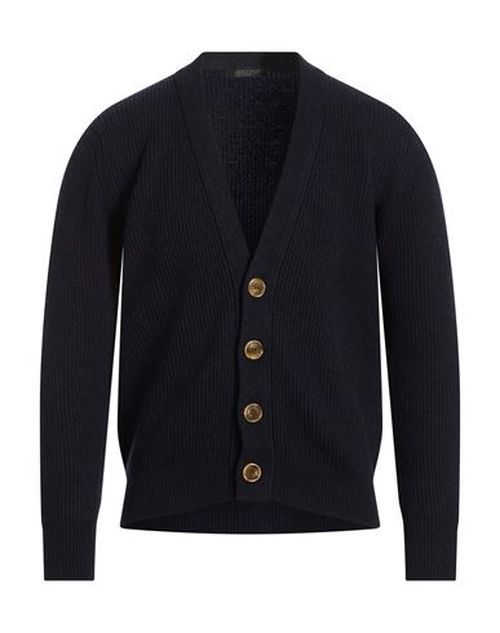 Man Cardigan Navy Size 40 Cashmere