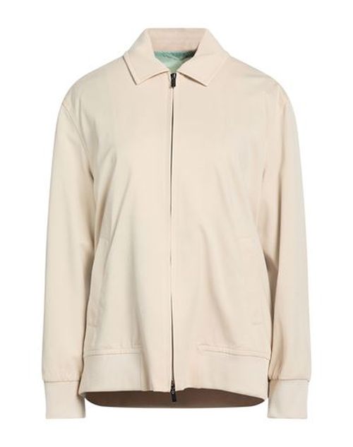 Woman Jacket Beige Size M Cotton, Elastane