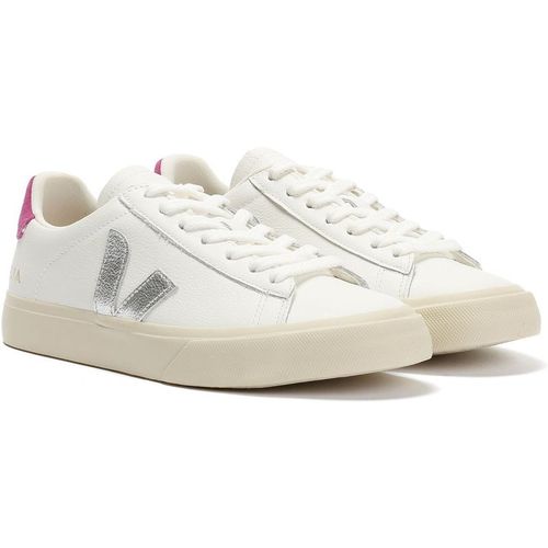 Veja Campo Leather Women's White/Silver/Ultraviolet Trainer