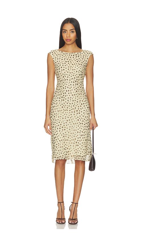 Posse Leo Dress in Beige. - L also in M