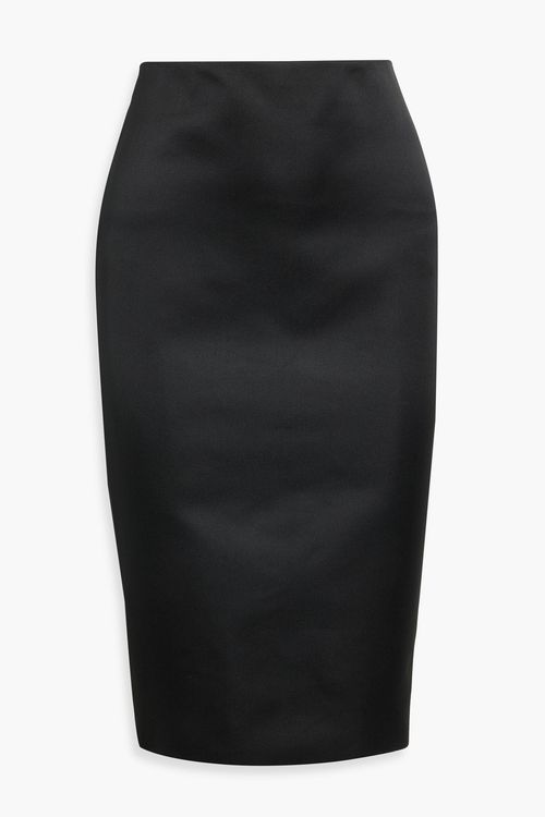 Cotton-blend skirt - Black - UK 14