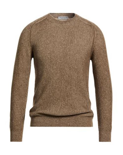 Man Sweater Light brown Size L Merino Wool