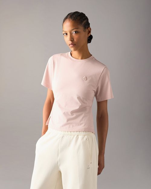 Moose Knuckles - Women's Yyz T-shirt - Color: Rosewood