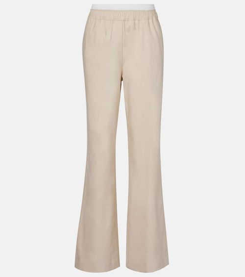 Bristol linen-blend wide-leg pants