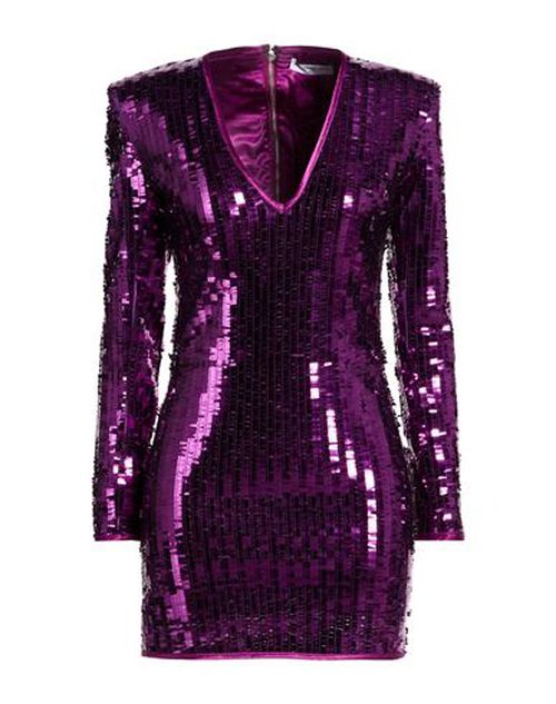 Woman Mini dress Purple Size 4 Polyester
