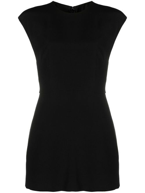 Valentino Garavani round neck sleeveless playsuit - Black